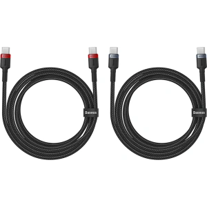 Buy Baseus Cafule cable USB-C / USB-C 100W 1m [2 PACK] - BSU4887 - {ean13} - Home Screen Store Europe