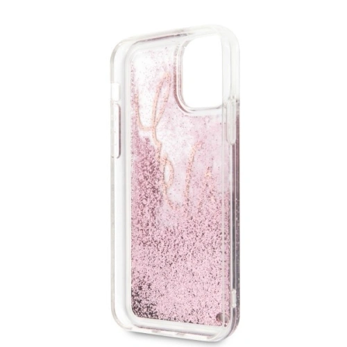 Buy Karl Lagerfeld KLHCN61TRKSRG iPhone 11 rose gold Glitter Signature - KLD161RS - {ean13} - Home Screen Store Europe