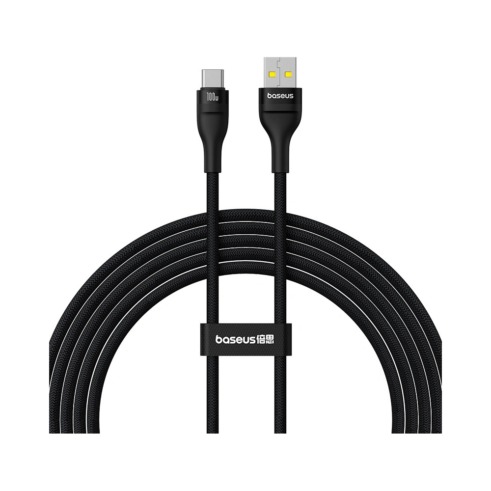 Kabel Baseus Flash 2 USB-A / USB-C 100W 2m czarny