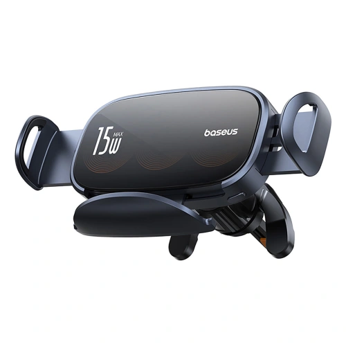 Kup Auto-Handyhalterung für Lüftungsgitter mit induktiver Ladestation Baseus LightChaser BS-CM029 15W schwarz - BSU4889 - {ean13} - Sklep Home Screen