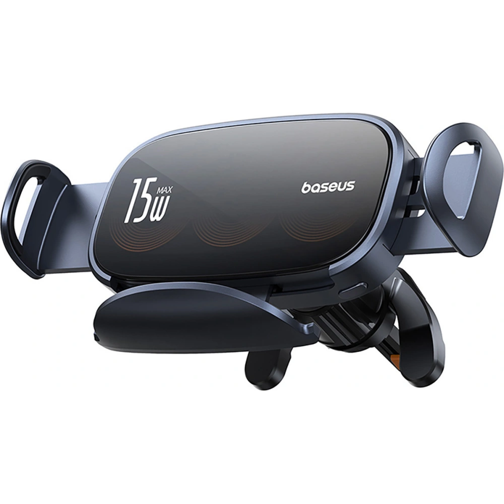 Uchwyt samochodowy do kratki z ładowarką indukcyjną Baseus LightChaser BS-CM029 15W czarny