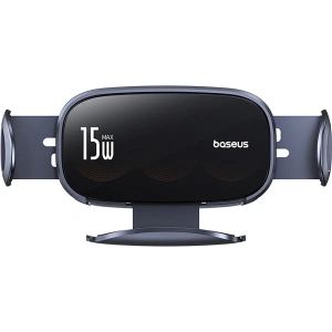 Kup Upevnění do auta na mřížku s bezdrátovou nabíječkou Baseus LightChaser BS-CM029 15W černé - BSU4889 - {ean13} - Sklep Home Screen