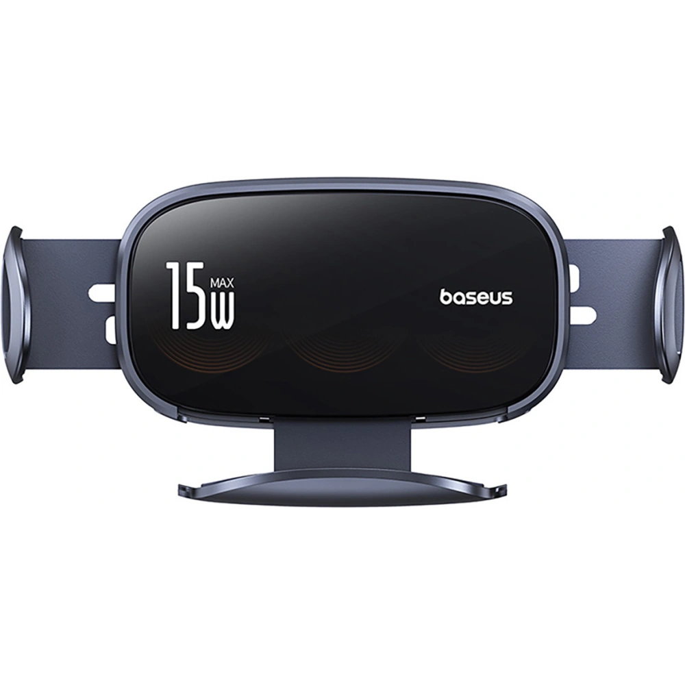 Uchwyt samochodowy do kratki z ładowarką indukcyjną Baseus LightChaser BS-CM029 15W czarny