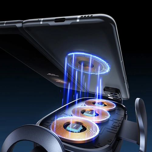 Kup Auto-Handyhalterung für Lüftungsgitter mit induktiver Ladestation Baseus LightChaser BS-CM029 15W schwarz - BSU4889 - {ean13} - Sklep Home Screen