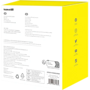 Kup Filtru pentru aspirator Baseus AP02 6000Pa portocalie - BSU4890 - {ean13} - Sklep Home Screen