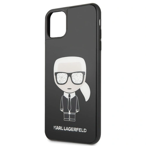 Kup Karl Lagerfeld KLHCN65DLFKBK iPhone 11 Pro Max negru/black hard case Iconic Karl Glitter - KLD165BLK - {ean13} - Sklep Home Screen