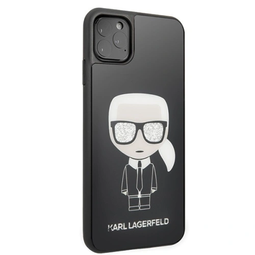 Kup Karl Lagerfeld KLHCN65DLFKBK iPhone 11 Pro Max negru/black hard case Iconic Karl Glitter - KLD165BLK - {ean13} - Sklep Home Screen