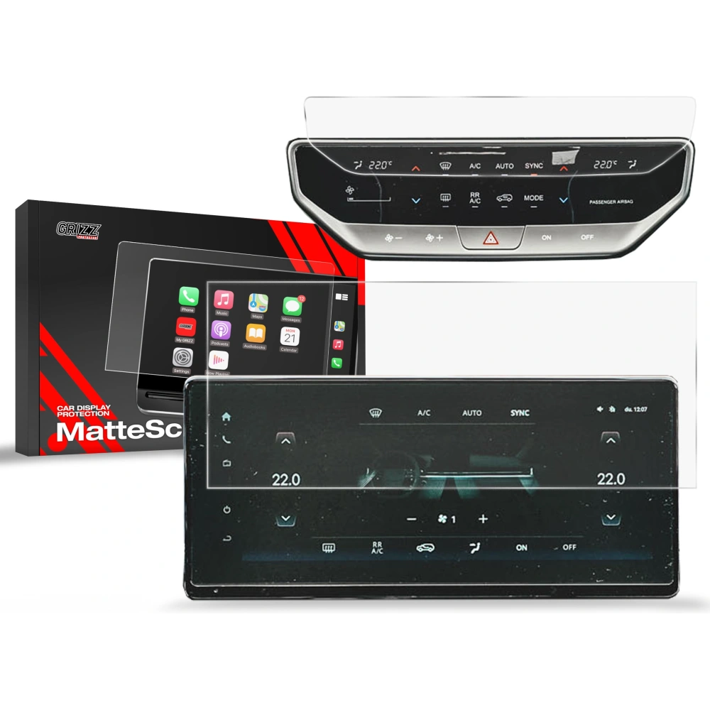 Folia matowa GrizzGlass CarDisplay Protection do SsangYong Musso 12,3" (2023-2025)