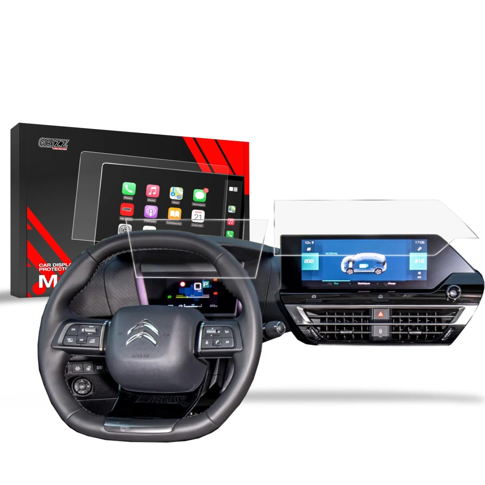 Folia matowa GrizzGlass CarDisplay Protection do Citroen C4 3 10" 2021-2024 [2w1]