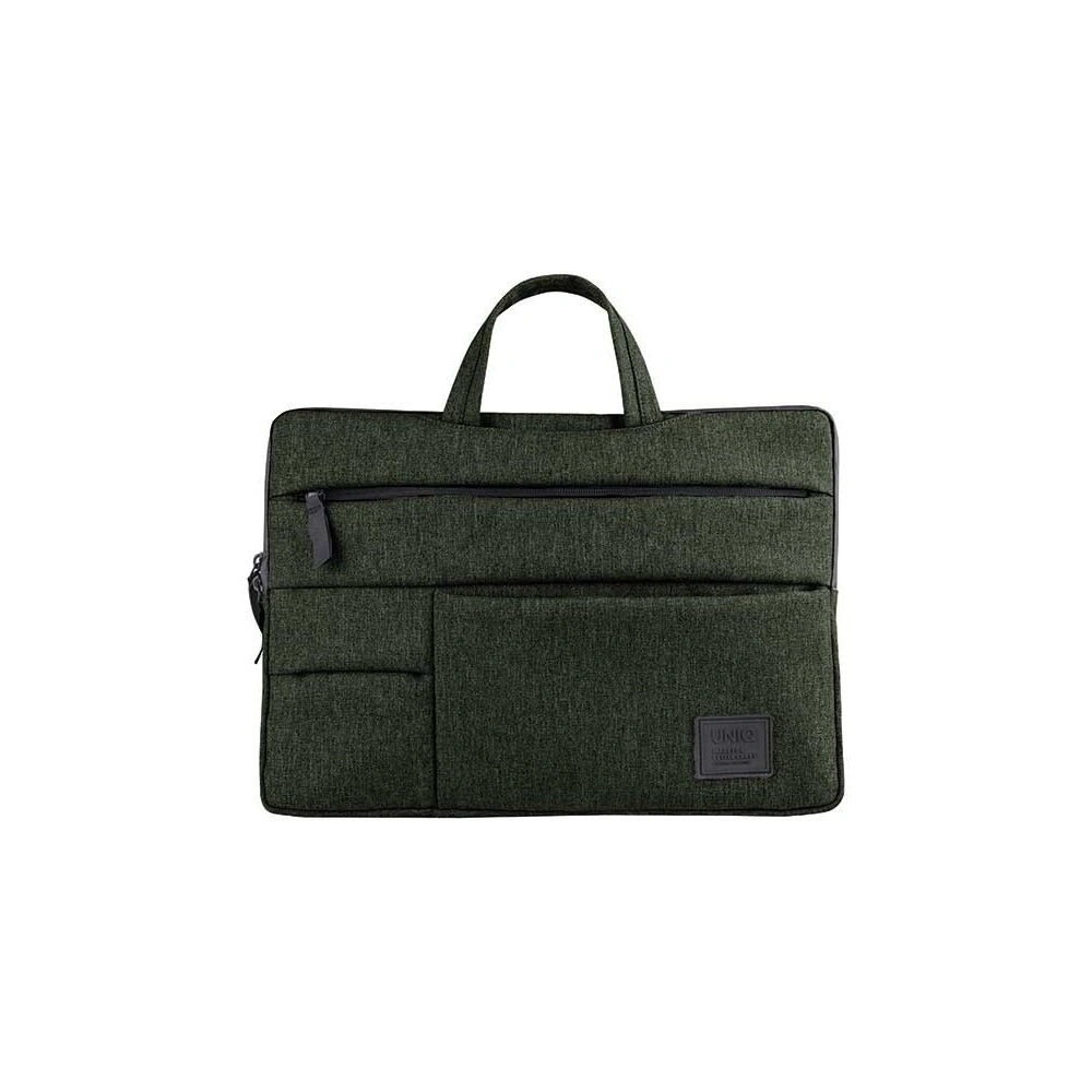 Torba UNIQ Cavalier laptop Sleeve 15 cali zielony/khaki green