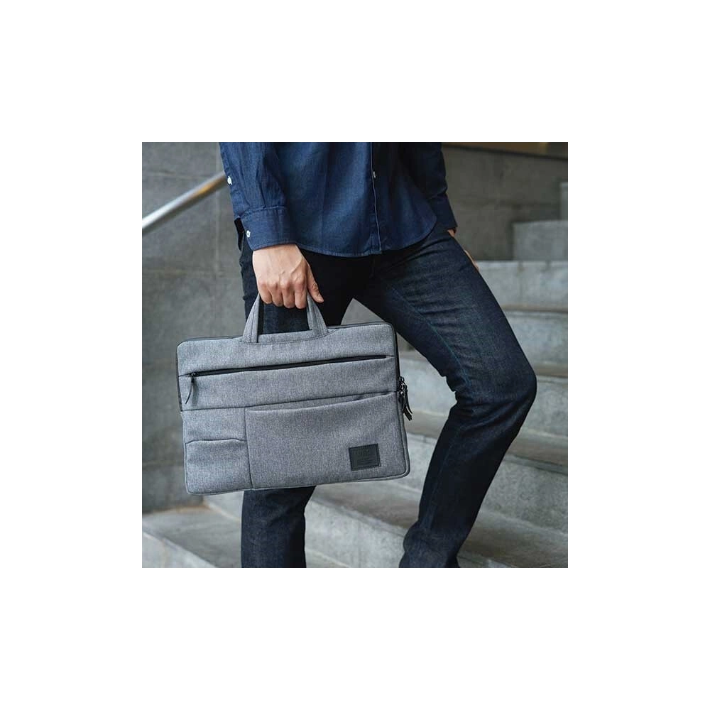 Torba UNIQ Cavalier laptop Sleeve 15 cali zielony/khaki green