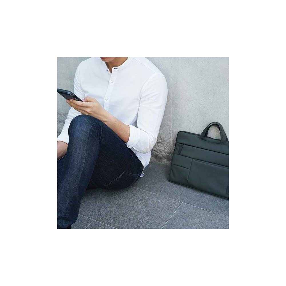 Torba UNIQ Cavalier laptop Sleeve 15 cali zielony/khaki green