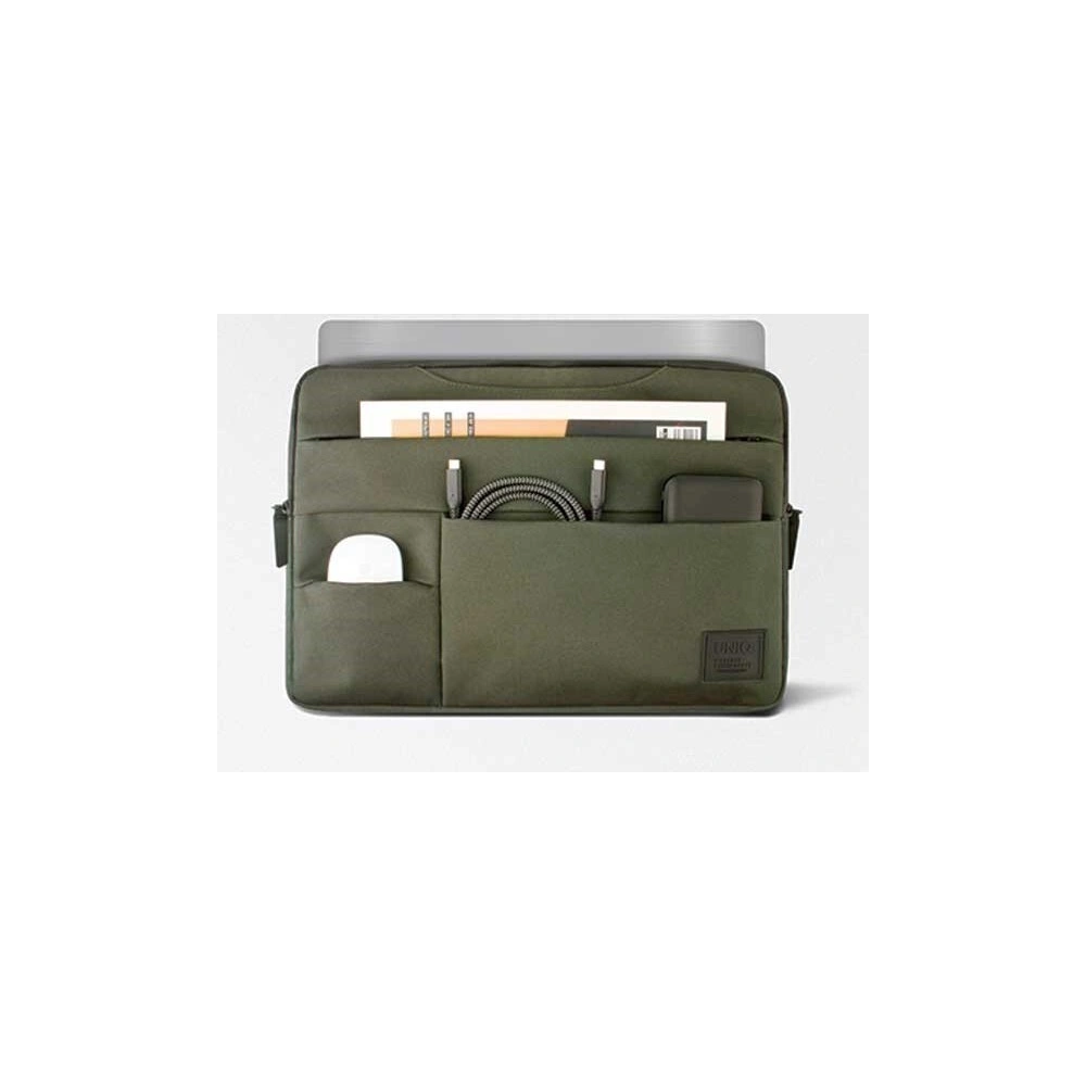 Torba UNIQ Cavalier laptop Sleeve 15 cali zielony/khaki green