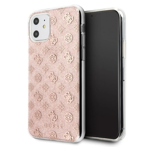 Kup Etui Guess GUHCN61TPERG Apple iPhone 11 roz/roz hard case 4G Peony Glitter - GUE241PNK - {ean13} - Sklep Home Screen