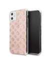 Guess Apple Tasche GUHCN61TPERG iPhone 11 rosa/rosa Hartschalenetui 4G Peony Glitter