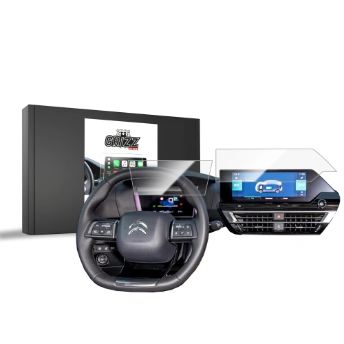 Kup Cserép fólia GrizzGlass CarDisplay védelem Citroen C4 3 10" 2021-2024 [2w1] - GRZ9642 - {ean13} - Sklep Home Screen