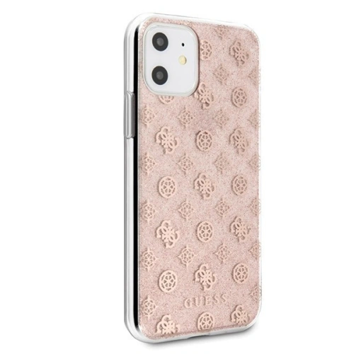 Kup Etui Guess GUHCN61TPERG Apple iPhone 11 roz/roz hard case 4G Peony Glitter - GUE241PNK - {ean13} - Sklep Home Screen