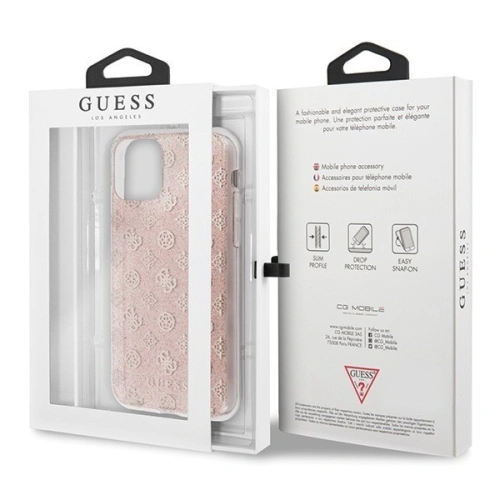 Kup Etui Guess GUHCN61TPERG Apple iPhone 11 roz/roz hard case 4G Peony Glitter - GUE241PNK - {ean13} - Sklep Home Screen
