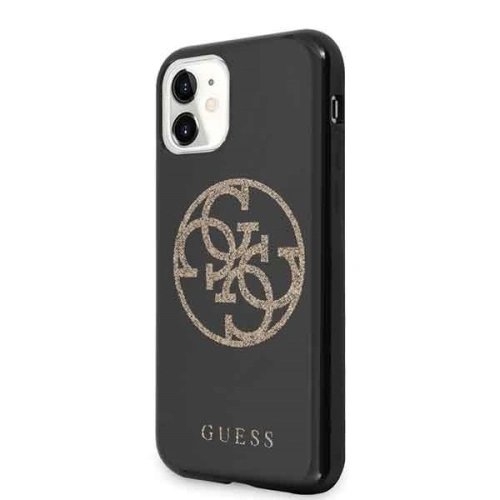 Kup Etui Guess GUHCN61TPUBKGLG Apple iPhone 11 černé/black hard case Glitter 4G Circle Logo - GUE242BLK - {ean13} - Sklep Home Screen