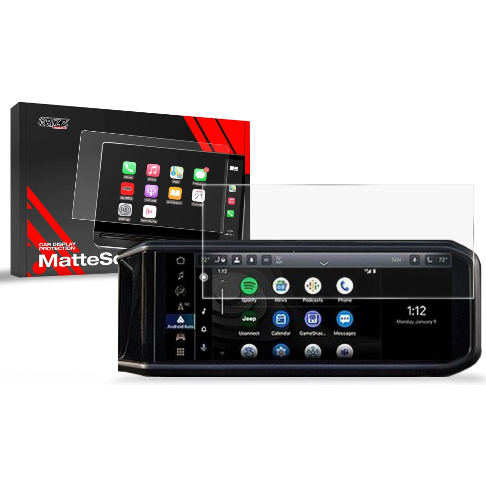 Folia matowa GrizzGlass CarDisplay Protection do Jeep Wrangler 12,3" 2024-2025