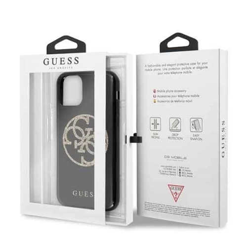 Kup Etui Guess GUHCN61TPUBKGLG Apple iPhone 11 černé/black hard case Glitter 4G Circle Logo - GUE242BLK - {ean13} - Sklep Home Screen