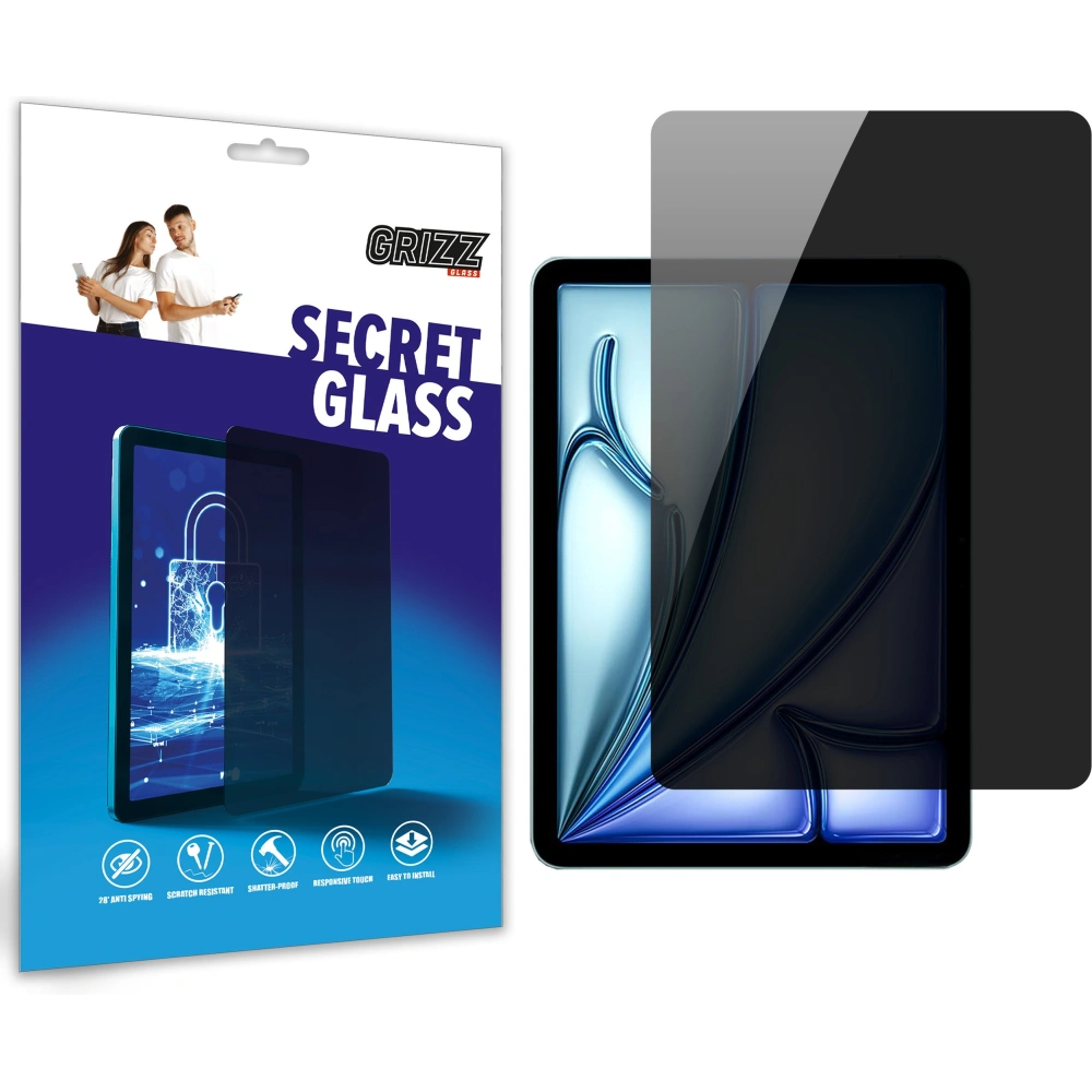 Matowe szkło prywatyzujące GrizzGlass SecretGlass do Apple iPad Air 11" 2024 (6. generacji)