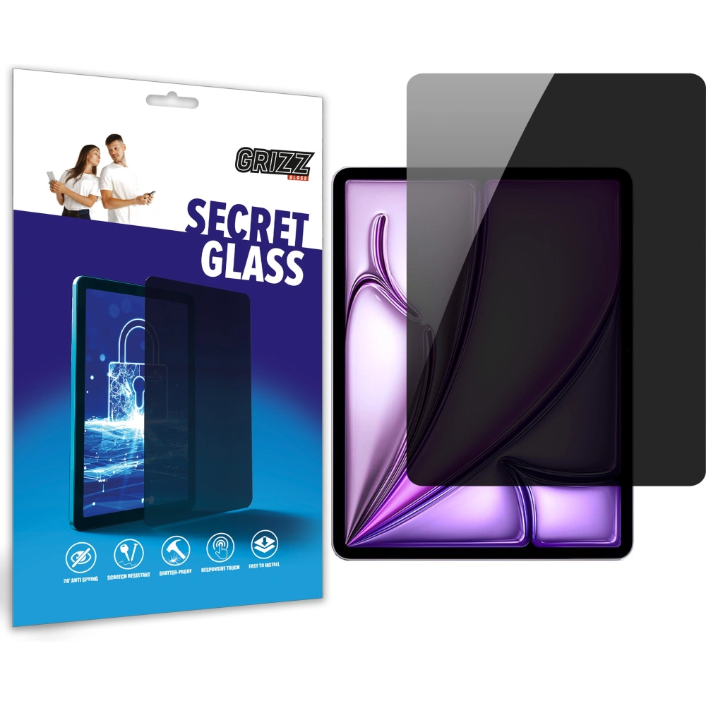 Matowe szkło prywatyzujące GrizzGlass SecretGlass do Apple iPad Air 13" 2024 (6. generacji)