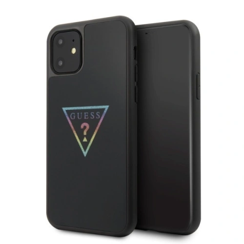 Kup Etui Guess GUHCN61TRMLBK Apple iPhone 11 negru/black hard case Triangle Glitter - GUE244BLK - {ean13} - Sklep Home Screen