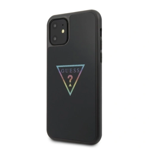Kup Etui Guess GUHCN61TRMLBK Apple iPhone 11 negru/black hard case Triangle Glitter - GUE244BLK - {ean13} - Sklep Home Screen