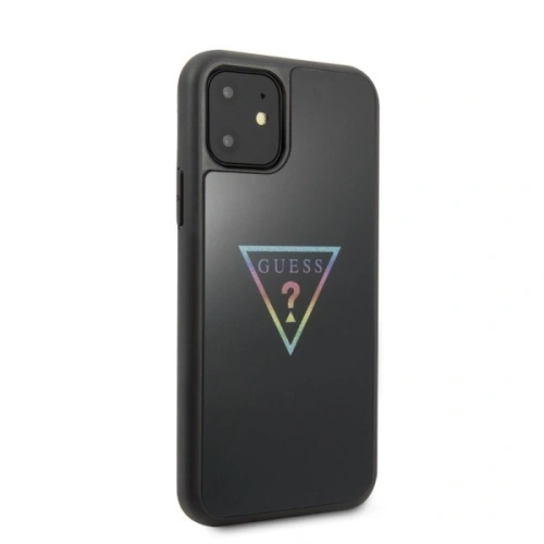 Kup Etui Guess GUHCN61TRMLBK Apple iPhone 11 negru/black hard case Triangle Glitter - GUE244BLK - {ean13} - Sklep Home Screen