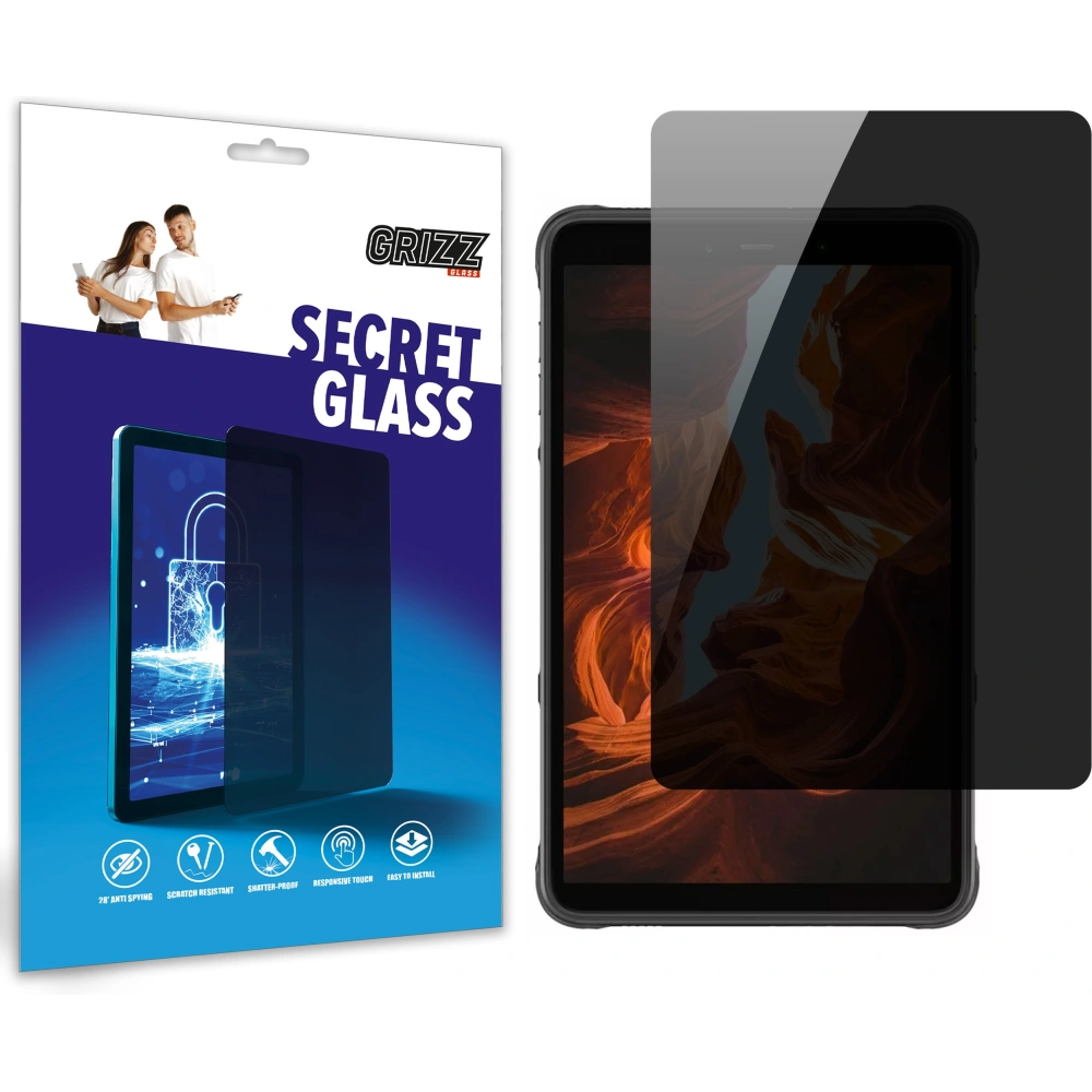 Matowe szkło prywatyzujące GrizzGlass SecretGlass do Ulefone Armor Pad Pro