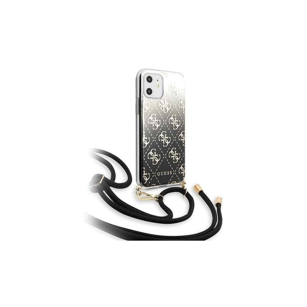 Etui Guess GUHCN61WO4GBK Apple iPhone 11 czarny/black hard case 4G Gradient