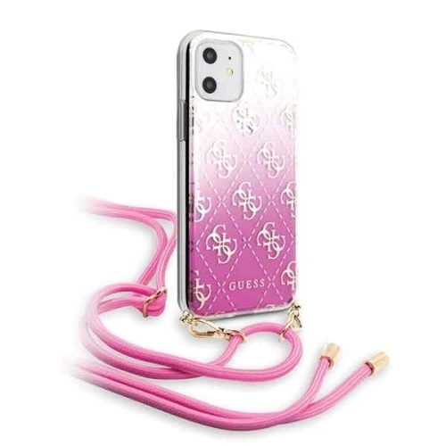 Kup Etui Guess GUHCN61WO4GPI Apple iPhone 11 różowy/pink hard case 4G Gradient - GUE246PNK - {ean13} - Sklep Home Screen