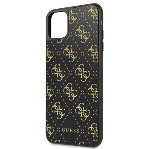Kup Guess Apple Tasche GUHCN654GGPBK iPhone 11 Pro Max schwarz/schwarz Hartschale 4G Double Layer Glitter - GUE247BLK - {ean13} - Sklep Home Screen