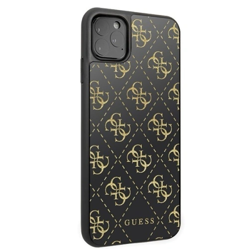 Kup Guess Apple Tasche GUHCN654GGPBK iPhone 11 Pro Max schwarz/schwarz Hartschale 4G Double Layer Glitter - GUE247BLK - {ean13} - Sklep Home Screen