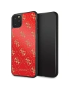 Guess Apple Tasche GUHCN654GGPRE iPhone 11 Pro Max rot/rot Hartschale 4G Double Layer Glitter