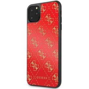 Buy Guess GUHCN654GGPRE iPhone 11 Pro Max red hard case 4G Double Layer Glitter - GUE248RED - {ean13} - Home Screen Store Europe