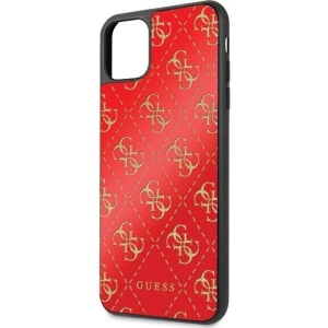 Buy Guess GUHCN654GGPRE iPhone 11 Pro Max red hard case 4G Double Layer Glitter - GUE248RED - {ean13} - Home Screen Store Europe