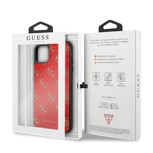 Kup Guess Apple Tasche GUHCN654GGPRE iPhone 11 Pro Max rot/rot Hartschale 4G Double Layer Glitter - GUE248RED - {ean13} - Sklep Home Screen