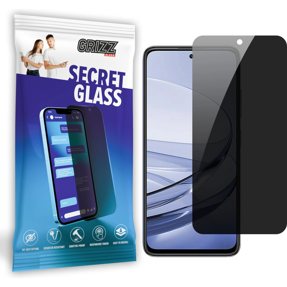 Matowe szkło prywatyzujące GrizzGlass SecretGlass do ZTE Axon 60