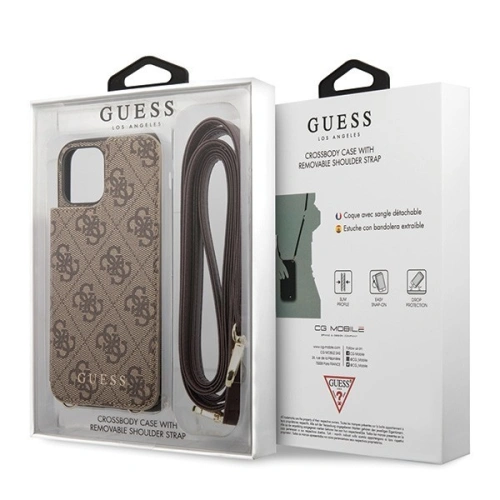 Kup Etui Guess GUHCN65CB4GB Apple iPhone 11 Pro Max brązowy/brown hard case 4G Crossbody - GUE250BR - {ean13} - Sklep Home Screen