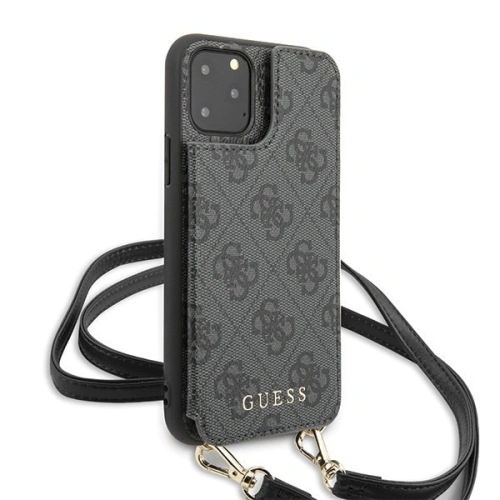 Kup Etui Guess GUHCN65CB4GG Apple iPhone 11 Pro Max szary/grey hard case 4G Crossbody - GUE251GRY - {ean13} - Sklep Home Screen
