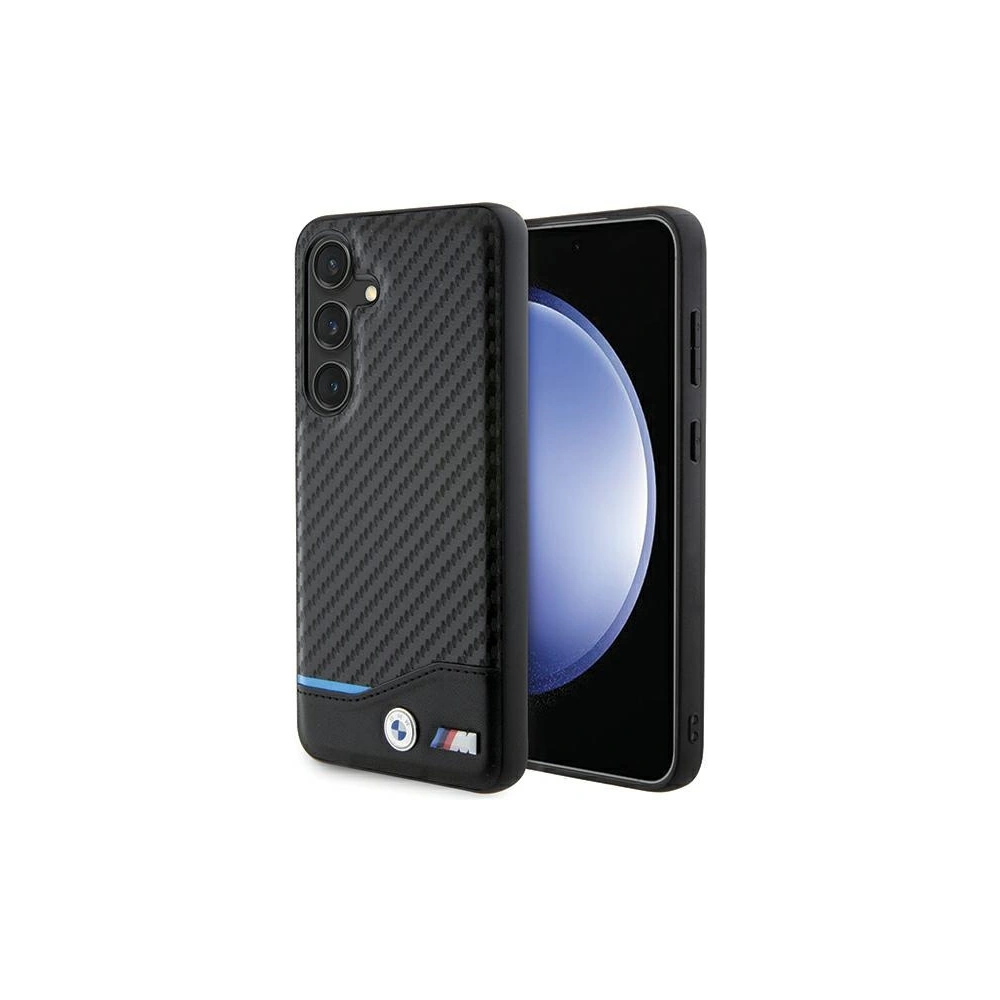 Etui BMW BMHCSA5522NBCK Samsung Galaxy A55 Leather Carbon czarny/black
