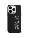 Etui Karl Lagerfeld KLHCP15LSCMSMVK Apple iPhone 15 Pro hardcase Silicon Metal Script Logo negru/black