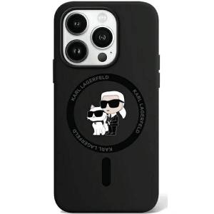Kup Etui Karl Lagerfeld KLHMP15LSCMKCRHK Apple iPhone 15 Pro hardcase Silicone Karl & Choupette MagSafe czarny/black - KLD1993 - {ean13} - Sklep Home Screen