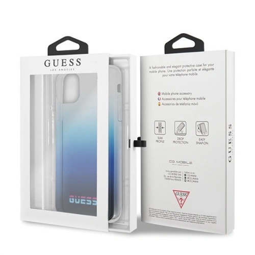 Kup Etui Guess GUHCN65DGCNA Apple iPhone 11 Pro Max albastru/gradient blue hard case California - GUE252BLU - {ean13} - Sklep Home Screen