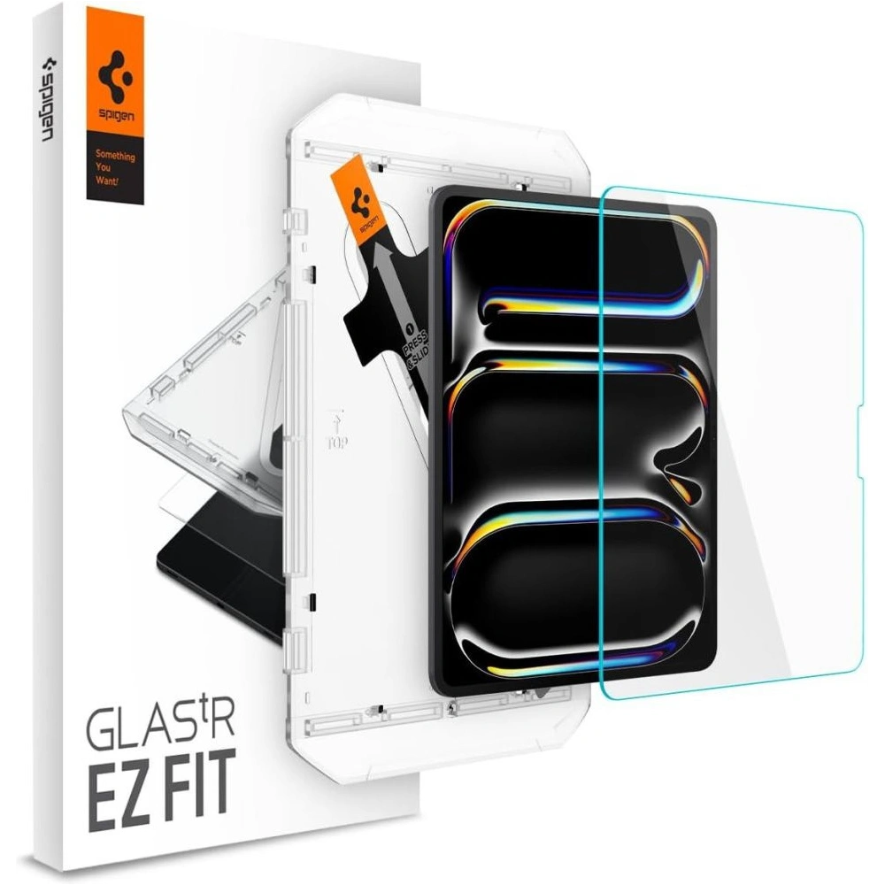 Szkło hartowane Spigen GLAS.tR ez Fit Apple iPad Pro 13" 2024 (7. generacji) / 2025 (8. generacji) Clear