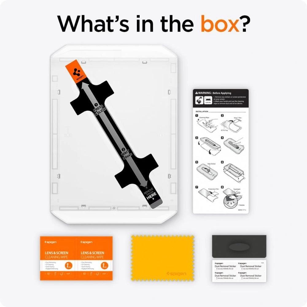 Szkło hartowane Spigen GLAS.tR ez Fit Apple iPad Pro 13" 2024 (7. generacji) / 2025 (8. generacji) Clear