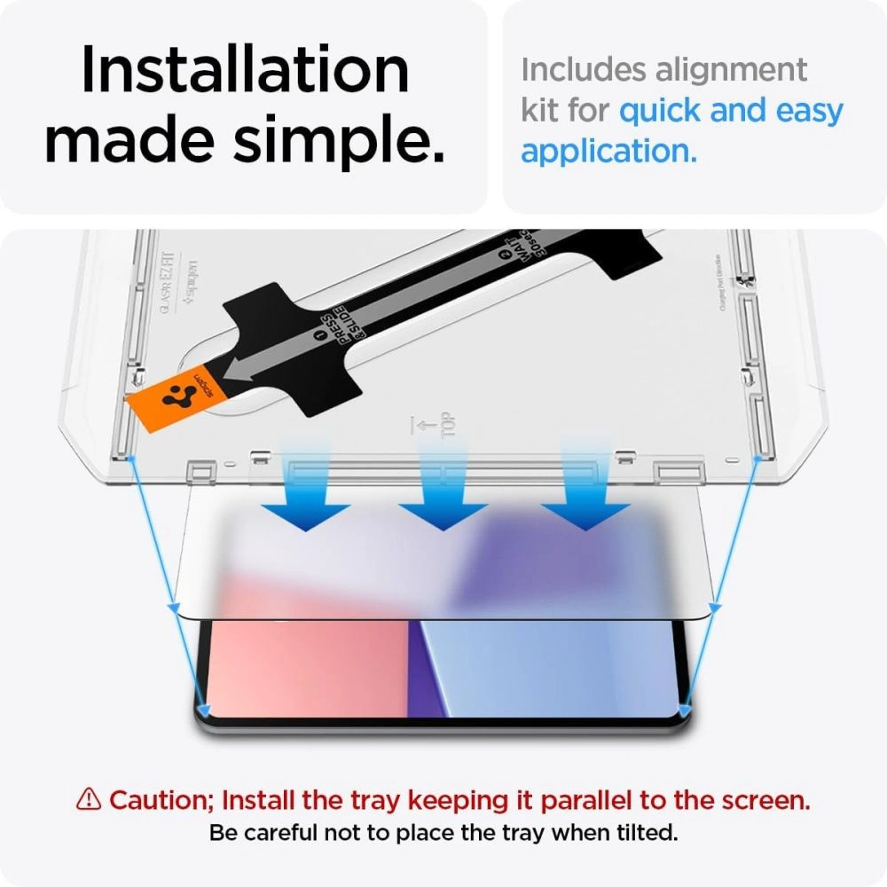 Szkło hartowane Spigen GLAS.tR ez Fit Apple iPad Pro 11" 2024 / 11" 2025 Clear