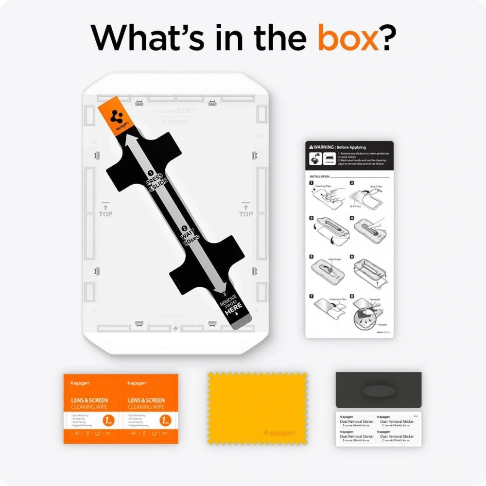 Szkło hartowane Spigen GLAS.tR ez Fit Apple iPad Pro 11" 2024 / 11" 2025 Clear